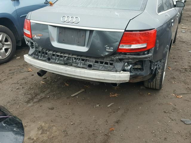 WAUEH74F77N013506 - 2007 AUDI A6 S-LINE GRAY photo 9