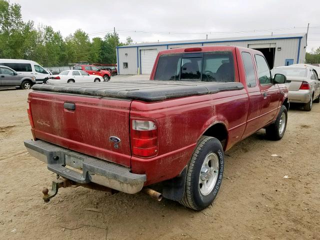 1FTZR45E73TA26798 - 2003 FORD RANGER SUP RED photo 4