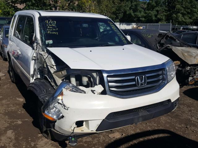 5FNYF4H76CB010726 - 2012 HONDA PILOT EXLN WHITE photo 1