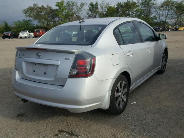 3N1AB6AP1CL782980 - 2012 NISSAN SENTRA 2.0 SILVER photo 4