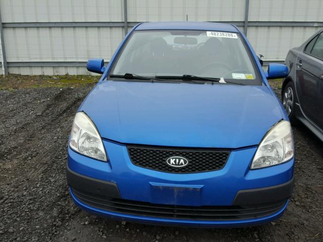 KNADE223096448784 - 2009 KIA RIO BASE BLUE photo 9