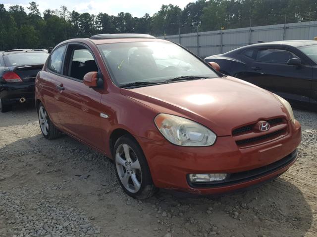 KMHCN36C47U007808 - 2007 HYUNDAI ACCENT SE ORANGE photo 1