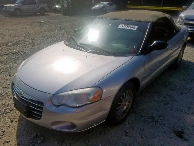 1C3EL55R56N203211 - 2006 CHRYSLER SEBRING TO SILVER photo 2