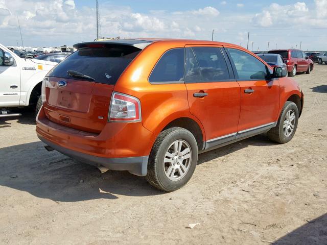 2FMDK46C88BA65088 - 2008 FORD EDGE SE ORANGE photo 4