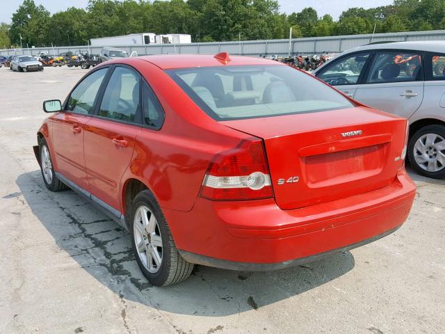 YV1MS382672252590 - 2007 VOLVO S40 2.4I RED photo 3