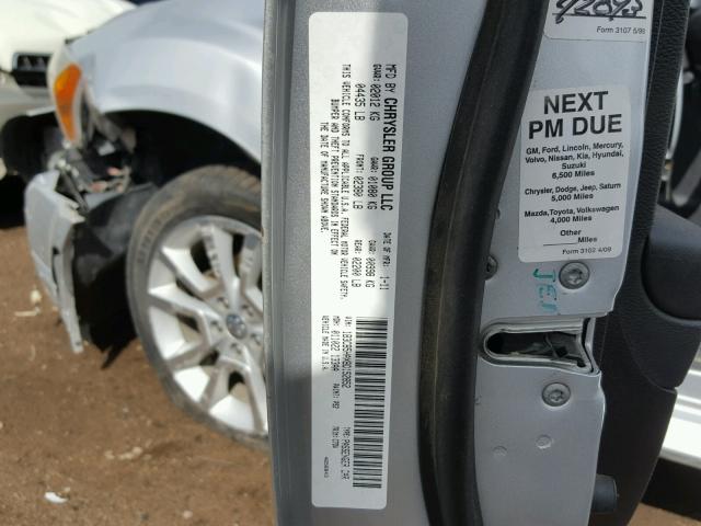 1B3CB5HAXBD152852 - 2011 DODGE CALIBER HE SILVER photo 10