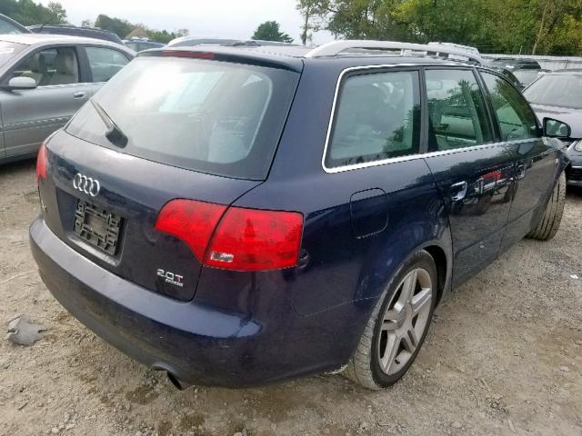 WAUKF78E36A085500 - 2006 AUDI A4 2.0T AV BLUE photo 4