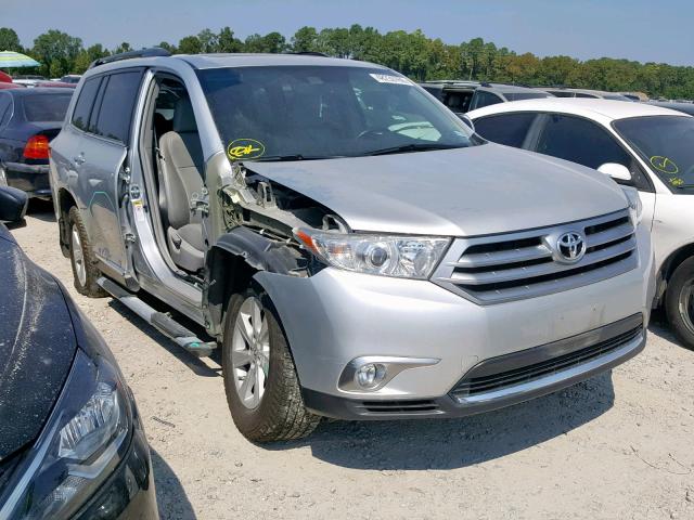 5TDZK3EH0CS054286 - 2012 TOYOTA HIGHLANDER SILVER photo 1