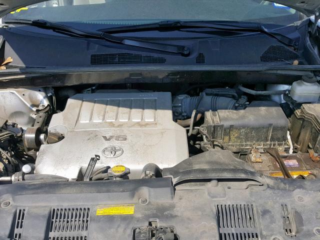 5TDZK3EH0CS054286 - 2012 TOYOTA HIGHLANDER SILVER photo 7