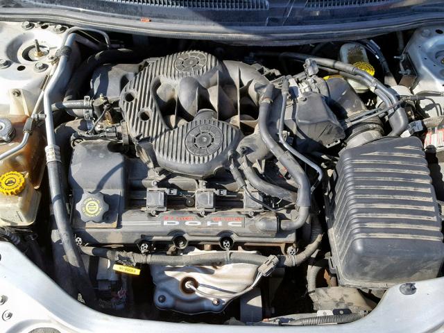 1C3EL55RX2N297483 - 2002 CHRYSLER SEBRING LX SILVER photo 7