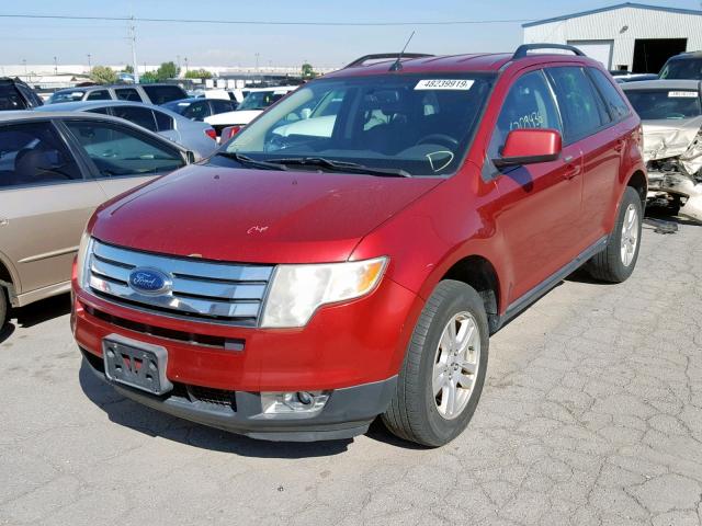 2FMDK48C57BA65285 - 2007 FORD EDGE SEL RED photo 2