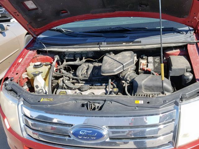 2FMDK48C57BA65285 - 2007 FORD EDGE SEL RED photo 7