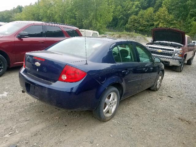 1G1AT58H897292190 - 2009 CHEVROLET COBALT LT BLUE photo 4