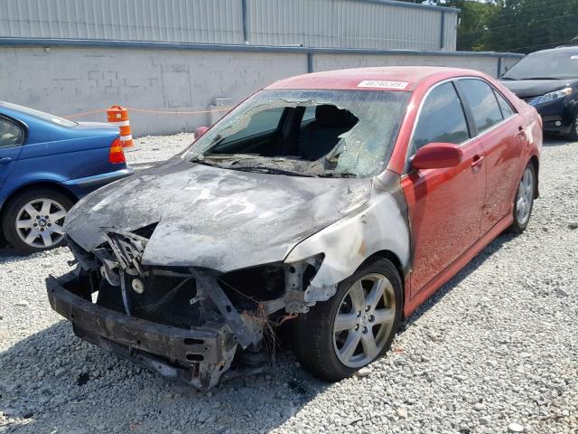 4T1BE46K99U307131 - 2009 TOYOTA CAMRY BASE RED photo 2