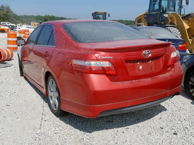 4T1BE46K99U307131 - 2009 TOYOTA CAMRY BASE RED photo 3