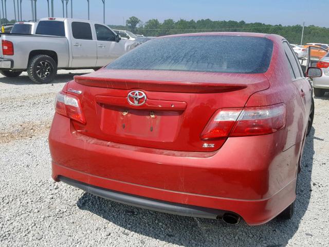 4T1BE46K99U307131 - 2009 TOYOTA CAMRY BASE RED photo 4