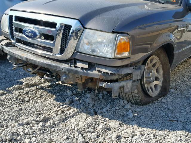 1FTLR4FE1BPA67956 - 2011 FORD RANGER SUP GRAY photo 9