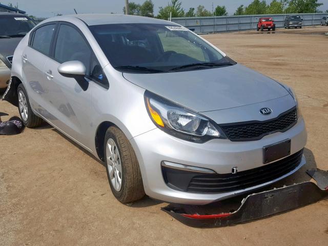 KNADM4A33G6546253 - 2016 KIA RIO LX SILVER photo 1