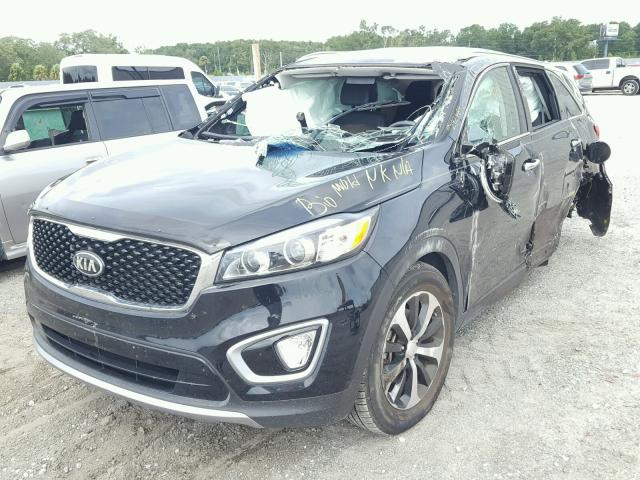 5XYPH4A54HG292489 - 2017 KIA SORENTO EX BLACK photo 2