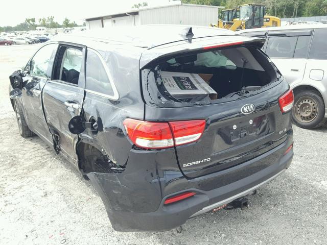 5XYPH4A54HG292489 - 2017 KIA SORENTO EX BLACK photo 3