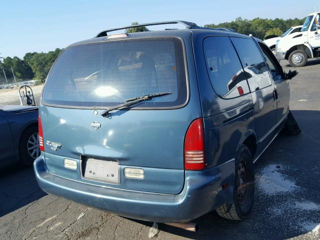 4N2DN1118VD803894 - 1997 NISSAN QUEST XE BLUE photo 4