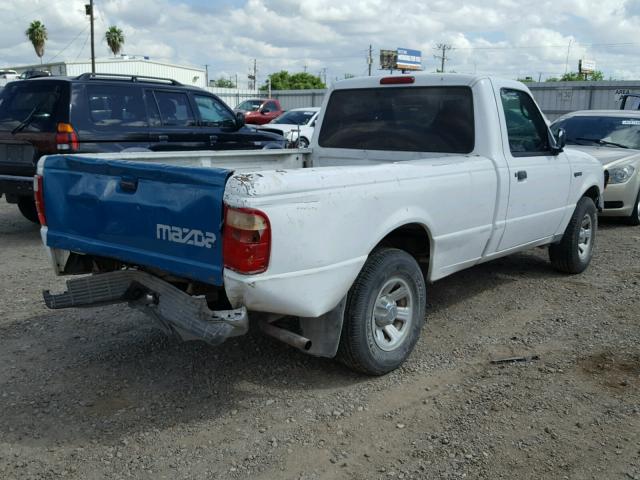 1FTYR10D83PB75125 - 2003 FORD RANGER WHITE photo 4