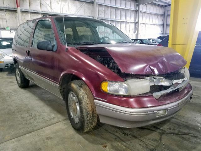 4M2DV11W2SDJ34056 - 1995 MERCURY VILLAGER BURGUNDY photo 1