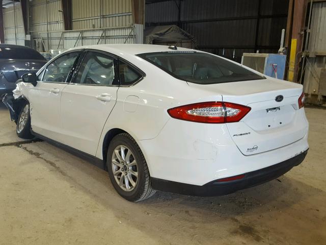 3FA6P0G71GR169565 - 2016 FORD FUSION S WHITE photo 3