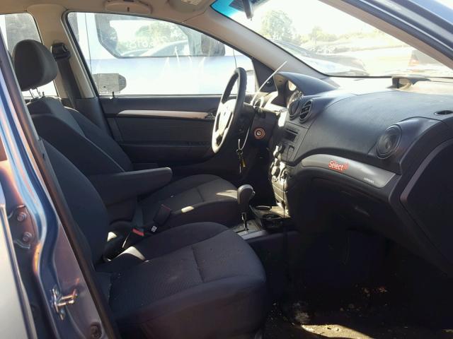 KL1TD56658B063449 - 2008 CHEVROLET AVEO BASE Mavi foto 5