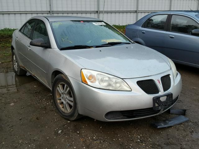 1G2ZF55B864289678 - 2006 PONTIAC G6 SE SILVER photo 1