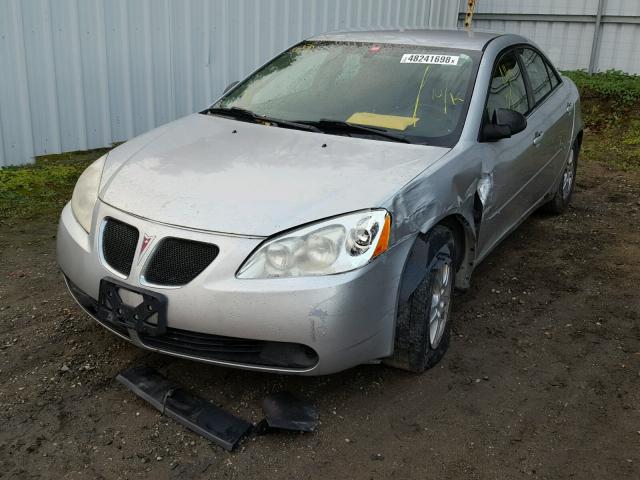 1G2ZF55B864289678 - 2006 PONTIAC G6 SE SILVER photo 2