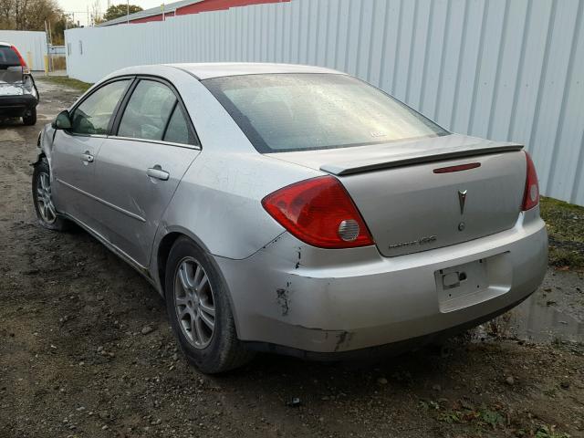 1G2ZF55B864289678 - 2006 PONTIAC G6 SE SILVER photo 3