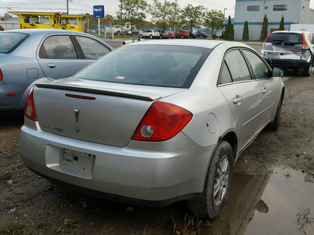 1G2ZF55B864289678 - 2006 PONTIAC G6 SE SILVER photo 4