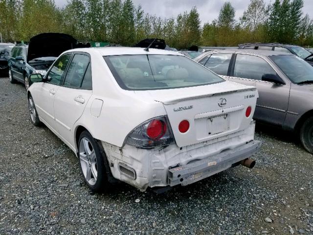 JTHBD192850094609 - 2005 LEXUS IS 300 WHITE photo 3