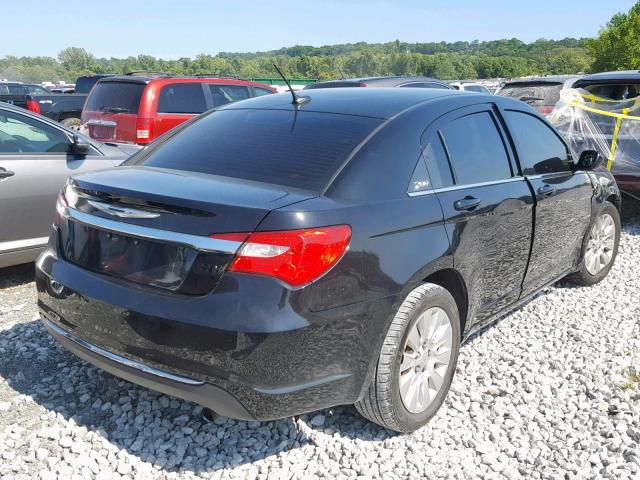 1C3BC4FBXBN562725 - 2011 CHRYSLER 200 LX BLACK photo 4