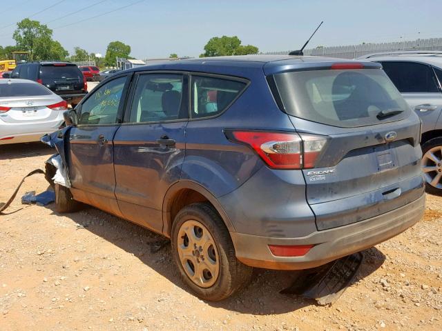 1FMCU0F72JUA30435 - 2018 FORD ESCAPE S BLUE photo 3