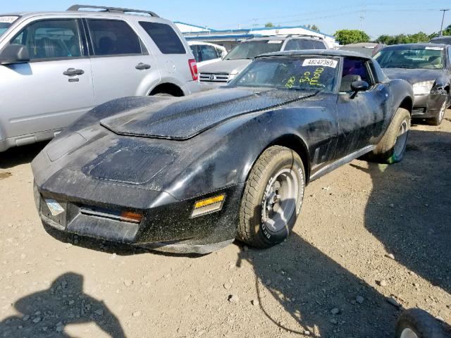 1Z878AS431070 - 1980 CHEVROLET CORVETTE BLACK photo 2