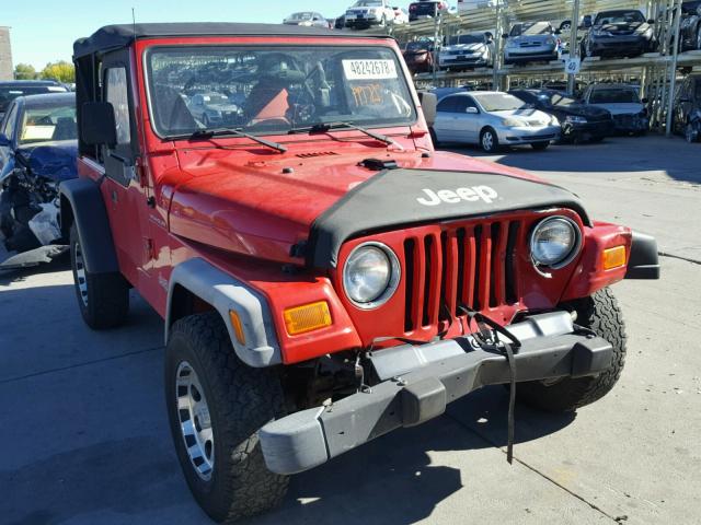 1J4FA29PX2P702169 - 2002 JEEP WRANGLER / RED photo 1