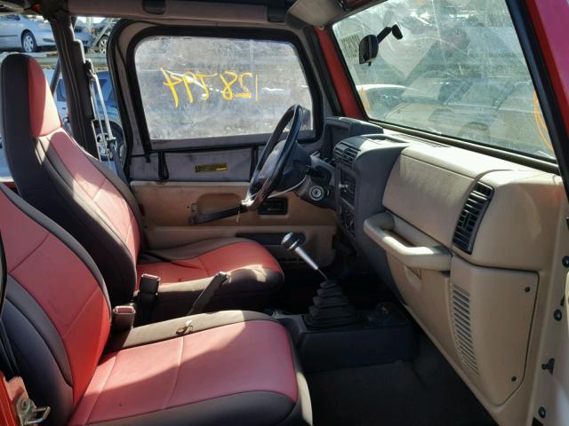 1J4FA29PX2P702169 - 2002 JEEP WRANGLER / RED photo 5