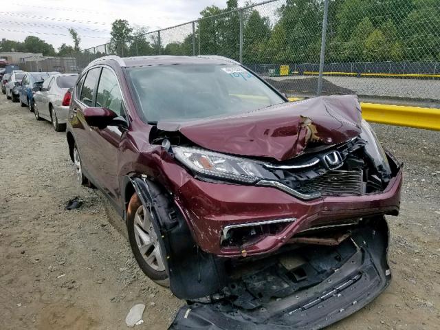 2HKRM4H79FH640238 - 2015 HONDA CR-V EXL RED photo 1