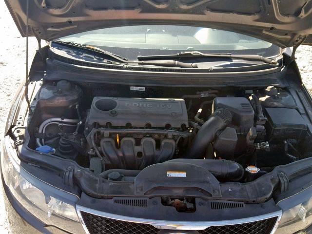 KNAFU4A28A5811360 - 2010 KIA FORTE EX GRAY photo 7