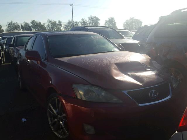 JTHBK262582067005 - 2008 LEXUS IS 250 RED photo 1