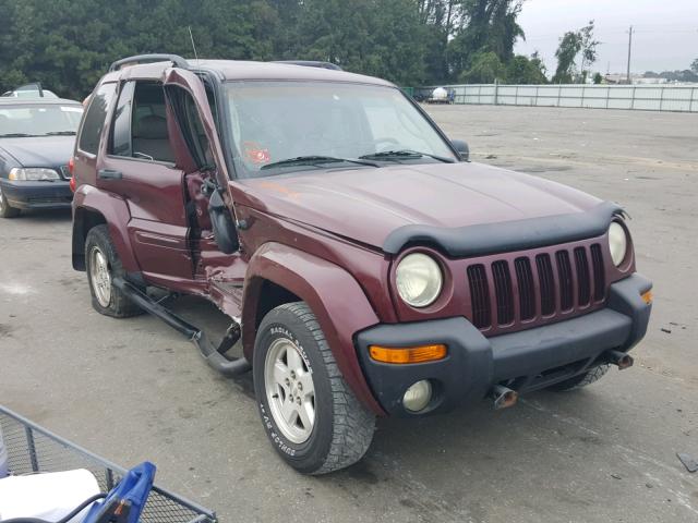 1J4GL58K52W277746 - 2002 JEEP LIBERTY LI BURGUNDY photo 1