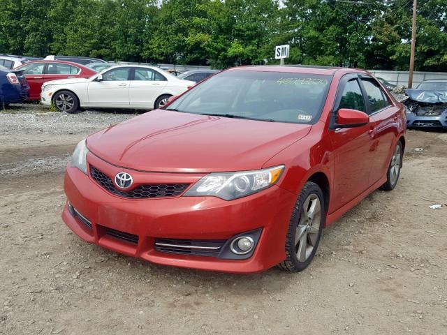 4T1BF1FK0CU627179 - 2012 TOYOTA CAMRY BASE RED photo 2