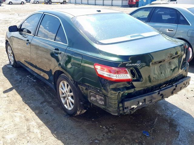 4T1BF3EK2BU621413 - 2011 TOYOTA CAMRY BASE GREEN photo 3