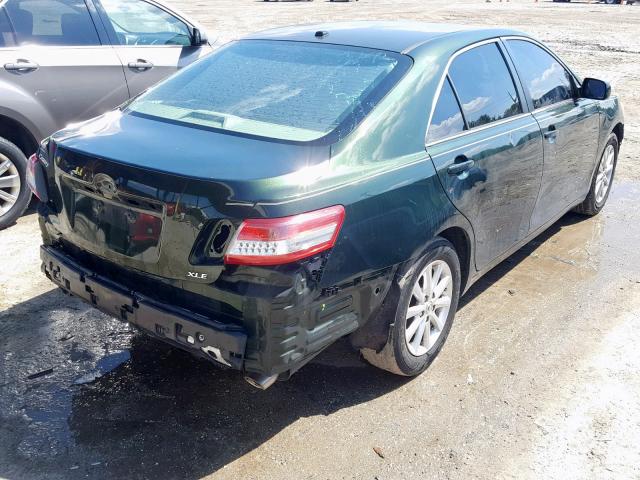 4T1BF3EK2BU621413 - 2011 TOYOTA CAMRY BASE GREEN photo 4