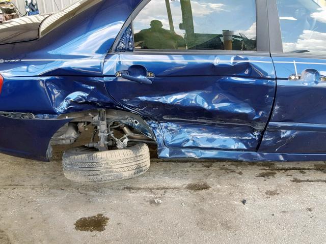 KNAFE121975490844 - 2007 KIA SPECTRA EX BLUE photo 9