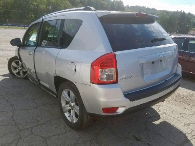 1C4NJDBBXCD541613 - 2012 JEEP COMPASS SP SILVER photo 3