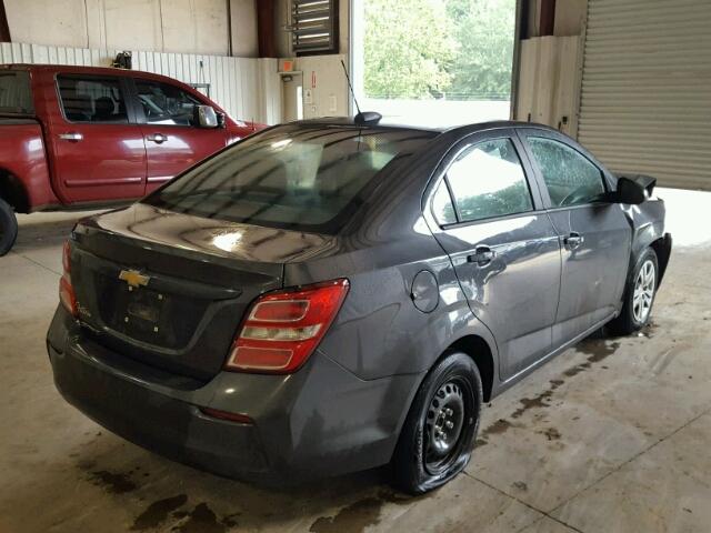 1G1JB5SH8H4161675 - 2017 CHEVROLET SONIC LS 石墨色 照片 4