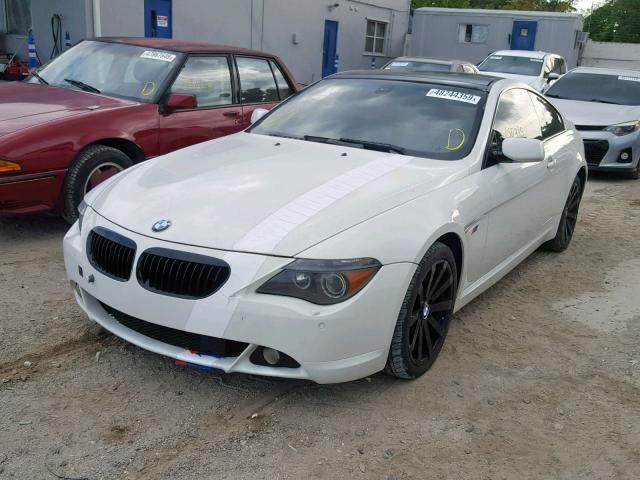 WBAEH73435B869433 - 2005 BMW 645 CI AUT WHITE photo 2